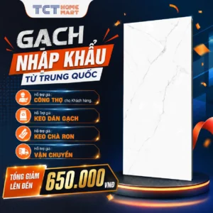 Gạch 90x180 Cm - Gạch Vân Mây Bóng Trắng