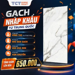Gạch 90x180 Cm - Gạch Nối Vân Bóng Trắng