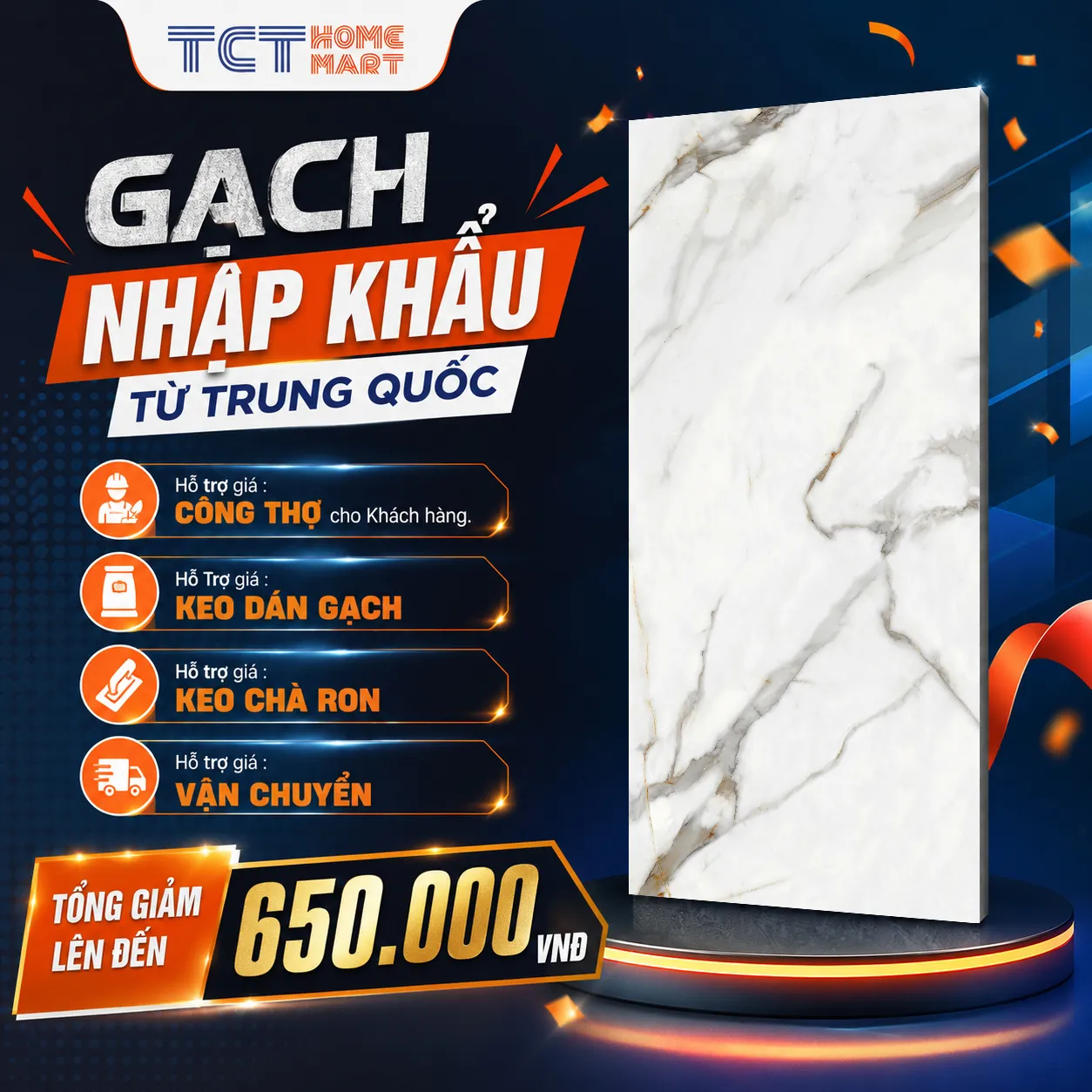 Gạch 90x180 Cm - Gạch Nối Vân Bóng Trắng