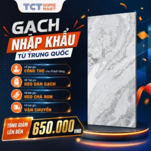 Gạch 90x180 Cm - Gạch Nối Vân Dòng Chảy Bóng Xám Nhạt