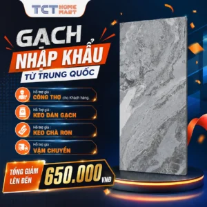 Gạch 90x180 Cm - Gạch Nối Vân Dòng Chảy Bóng Xám