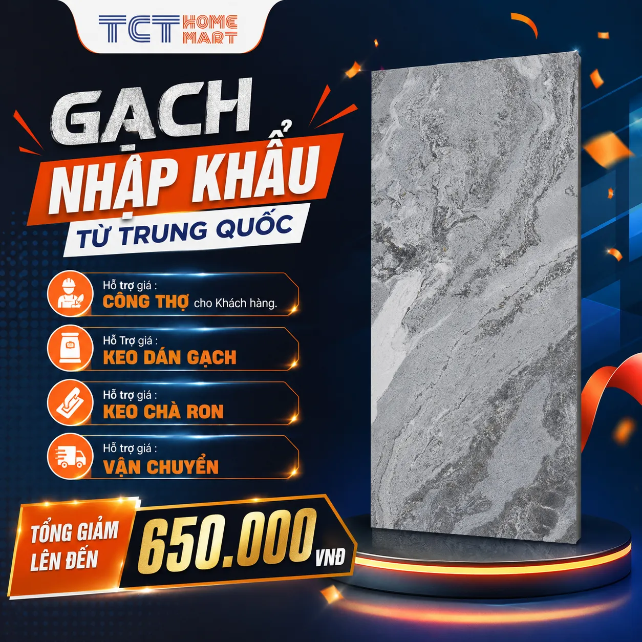 Gạch 90x180 Cm - Gạch Nối Vân Dòng Chảy Bóng Xám