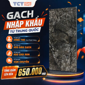 Gạch 90x180 Cm - Gạch Monalisa Vân Đá Bóng Đen