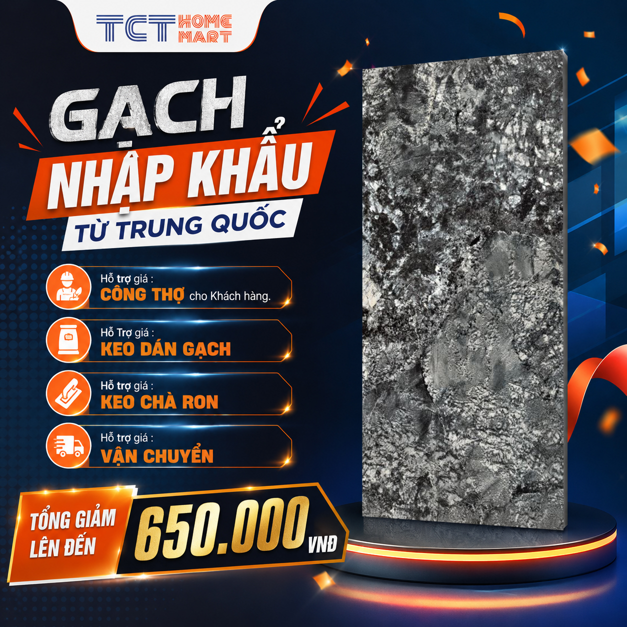Gạch 90x180 Cm - Gạch Monalisa Vân Đá Bóng Xám