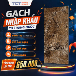 Gạch 90x180 Cm - Gạch Monalisa Vân Đá Bóng Nâu