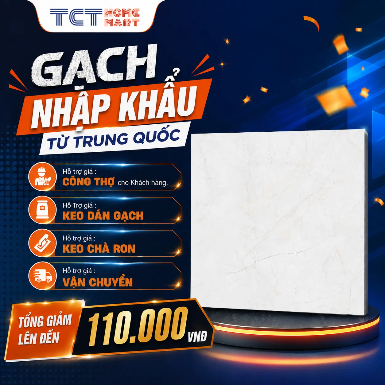 Gạch 80x80 Cm - Gạch Vân Đá Bóng Be
