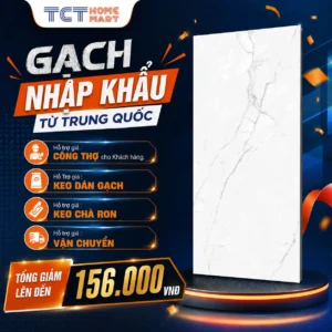 Gạch 60x120 Cm - Gạch Vân Mây Bóng Trắng