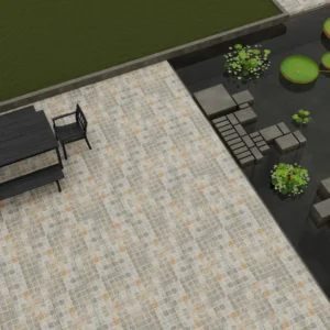 Gạch Sân Vườn 60x60 Cm - Gạch Giả Mosaic - Ảnh 9
