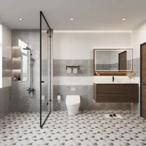 Gạch 30×60 Cm – Gạch Vân Đá Bóng Xám - Ảnh 3
