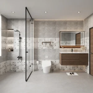 Gạch 30×60 Cm – Gạch Vân Đá Bóng Xám - Ảnh 3
