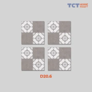 BST 3 Kiểu Gạch Bông 40x40 cm - Gạch Trang Trí Hoa Văn Đối Xứng Mờ