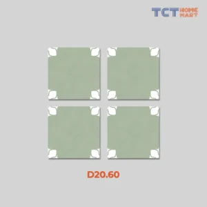 BST 7 Kiểu Gạch Bông 20x20 cm - Gạch Trang Trí Mờ Xanh Mint - Ảnh 5