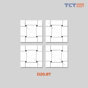 BST 15 Kiểu Gạch Bông 20x20 cm - Gạch Trang Trí Mờ Trắng Đen - Ảnh 29
