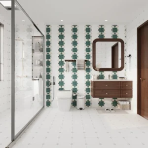 BST 7 Kiểu Gạch Bông 20x20 cm - Gạch Trang Trí Mờ Xanh Mint - Ảnh 13