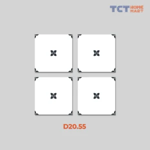 BST 15 Kiểu Gạch Bông 20x20 cm - Gạch Trang Trí Mờ Trắng Đen - Ảnh 9