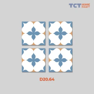 BST 7 Kiểu Gạch Bông 20x20 cm - Gạch Trang Trí Mờ Xanh Dương - Ảnh 8