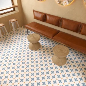 BST 7 Kiểu Gạch Bông 20x20 cm - Gạch Trang Trí Mờ Xanh Dương - Ảnh 9