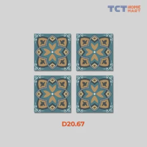 BST 7 Kiểu Gạch Bông 20x20 cm - Gạch Trang Trí Mờ Xanh Dương - Ảnh 10