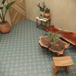 BST 7 Kiểu Gạch Bông 20x20 cm - Gạch Trang Trí Mờ Xanh Dương - Ảnh 11