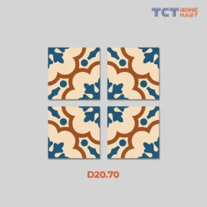 BST 8 Kiểu Gạch Bông 20x20 cm - Gạch Trang Trí Mờ Kem Mix Cam Đất - Ảnh 9