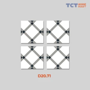 BST 15 Kiểu Gạch Bông 20x20 cm - Gạch Trang Trí Mờ Trắng Đen - Ảnh 21