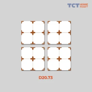 BST 8 Kiểu Gạch Bông 20x20 cm - Gạch Trang Trí Mờ Kem Mix Cam Đất - Ảnh 11