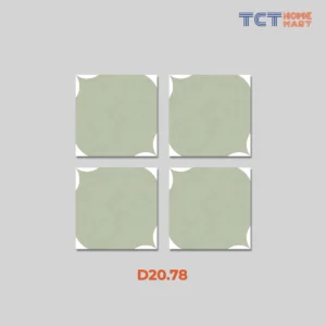 BST 7 Kiểu Gạch Bông 20x20 cm - Gạch Trang Trí Mờ Xanh Mint - Ảnh 10