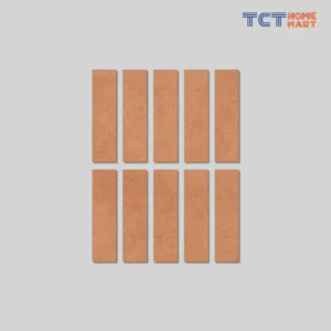 Gạch Thẻ 7.5x30 cm - Gạch Trang Trí Vân Đá Mờ Cam Đất