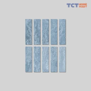 Gạch Thẻ 7.5x30 cm - Gạch Trang Trí Vân Đá Mờ Xanh Biển