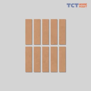 Gạch Thẻ 7.5x30 cm - Gạch Trang Trí Vân Đá Mờ Cam Đất Nhạt