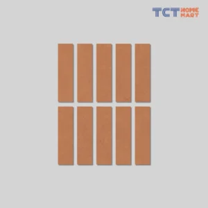 Gạch Thẻ 7.5x30 cm - Gạch Trang Trí Vân Đá Mờ Đỏ Gạch Nung