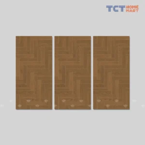 Gạch 60x120 cm - Gạch Giả Gỗ Xương Cá Mờ Nâu Đậm TCT Group TCT Home Mart B2B