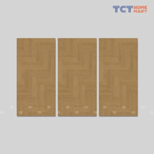 Gạch 60x120 cm - Gạch Giả Gỗ Xương Cá Mờ Vàng TCT Group TCT Home Mart B2B